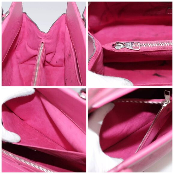 LOUIS VUITTON Epi Marley MM Hand Bag 2way Fuchsia M94615 LV Auth 107465 - Picture 15 of 16